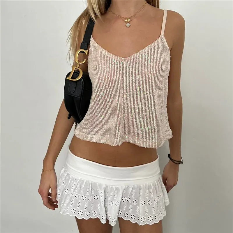 Sequin Cami Top