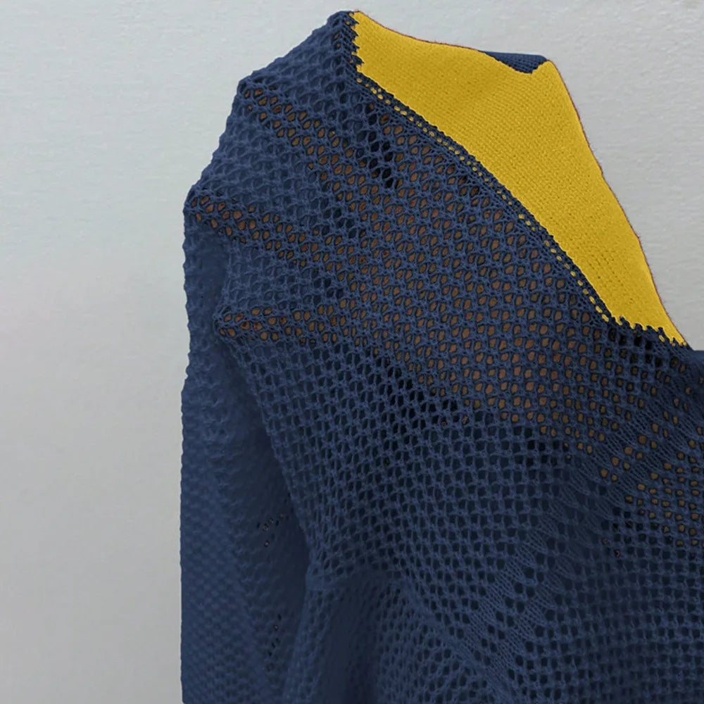 Y2K Style Sports Jersey Women's Knitted Tops