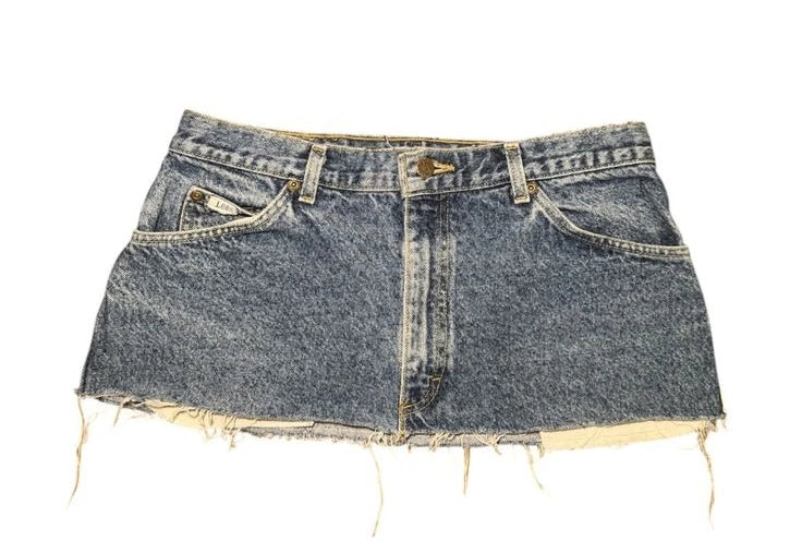 Blue Denim Y2k Mini Skirt Sexy Streetwear