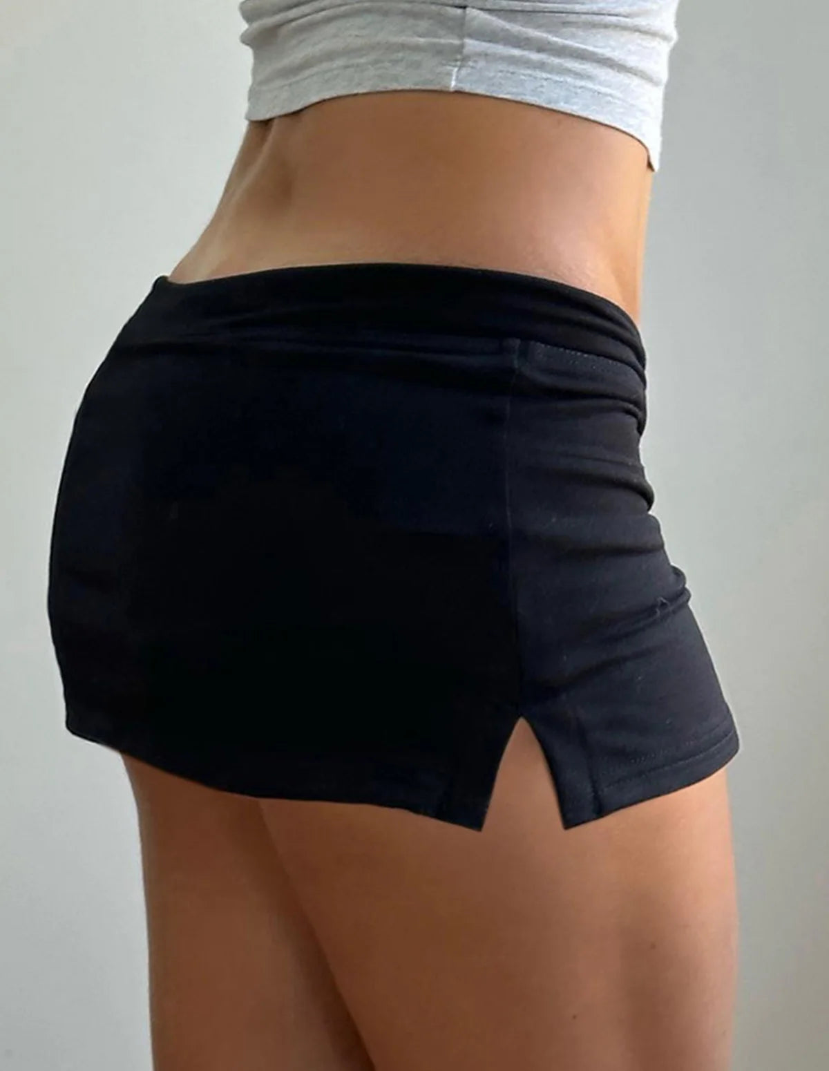 Micro Mini Low Waisted Gym Skirt