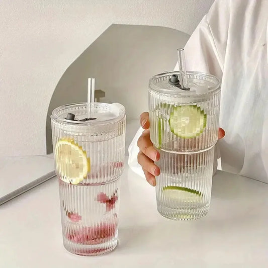 Stripe Glass Cup