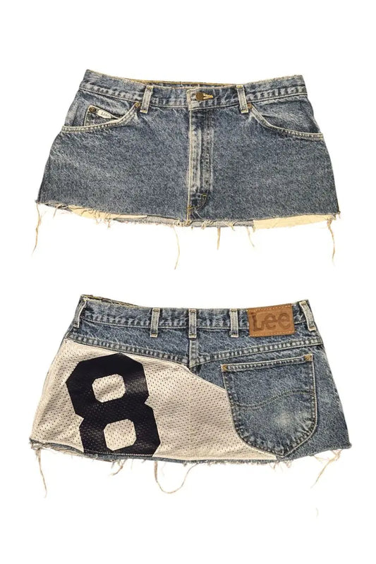 Blue Denim Y2k Mini Skirt Sexy Streetwear